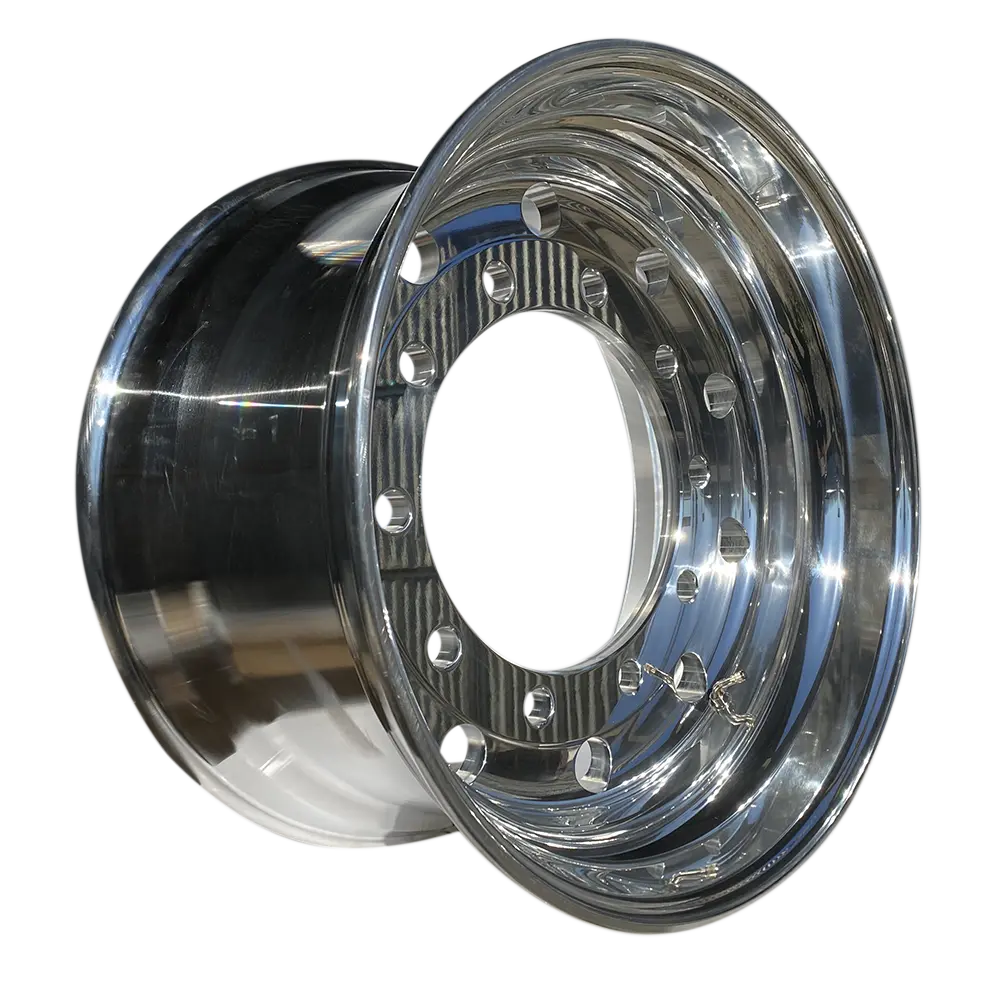 Alloy Truck Rim 22.5x11.75 Polished Outside Finish Bolt Hub Thickness 25.3mm